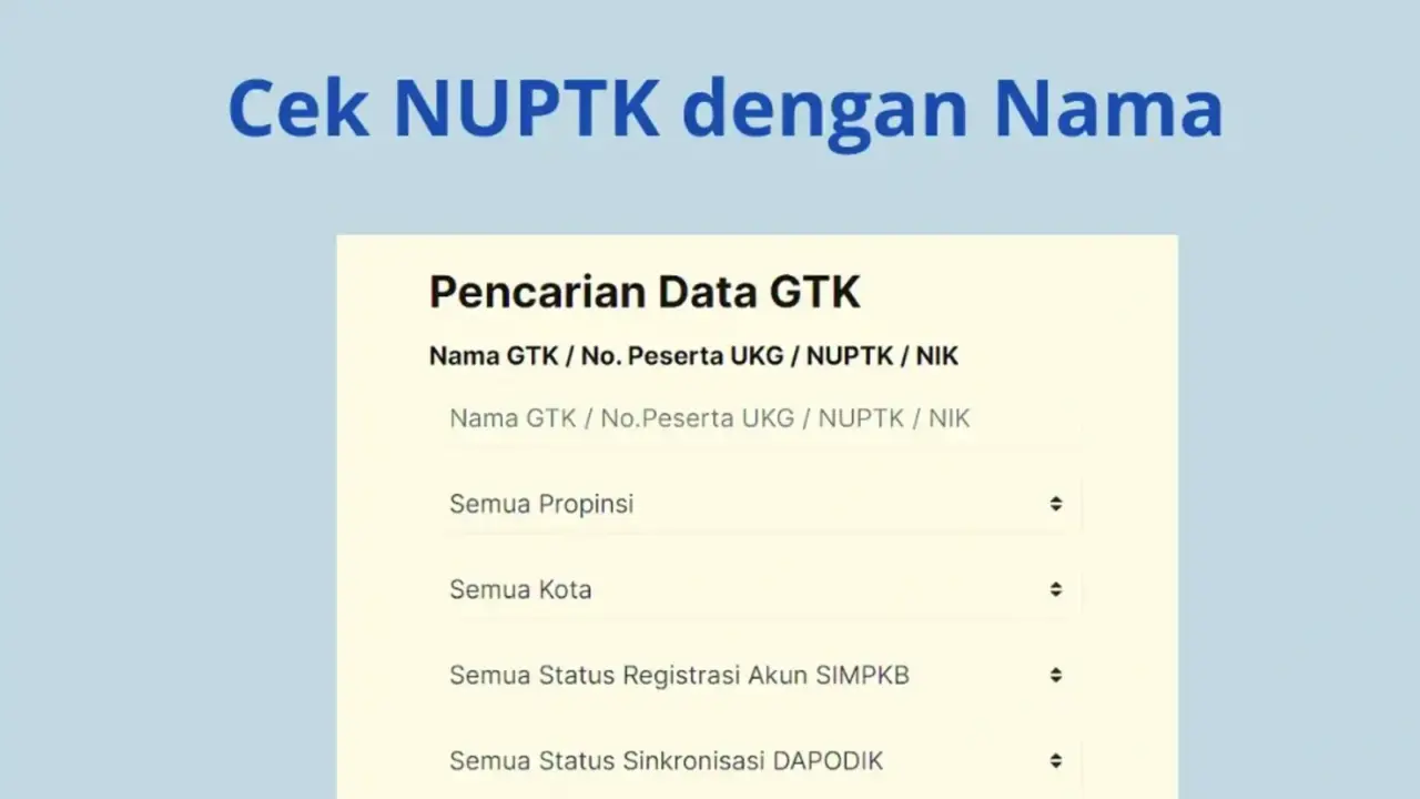 Cara Cek NUPTK Dosen