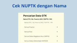 Cara Cek NUPTK Dosen