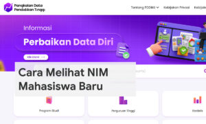 Cara Melihat NIM Mahasiswa Baru