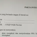 Pakta Integritas PPG 2026 di SIMPKB Ditjen GTK untuk Syarat Lapor Diri LPTK