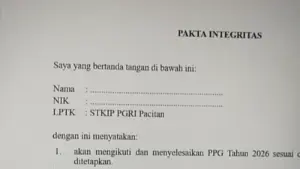 Pakta Integritas PPG
