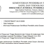 Mekanisme dan Tata Cara Pelaksanaan Sertifikasi Pendidik untuk Dosen (Serdos) Tahun 2026