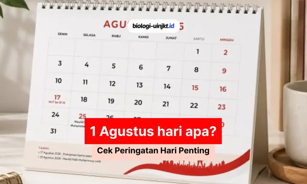 1 Agustus hari apa