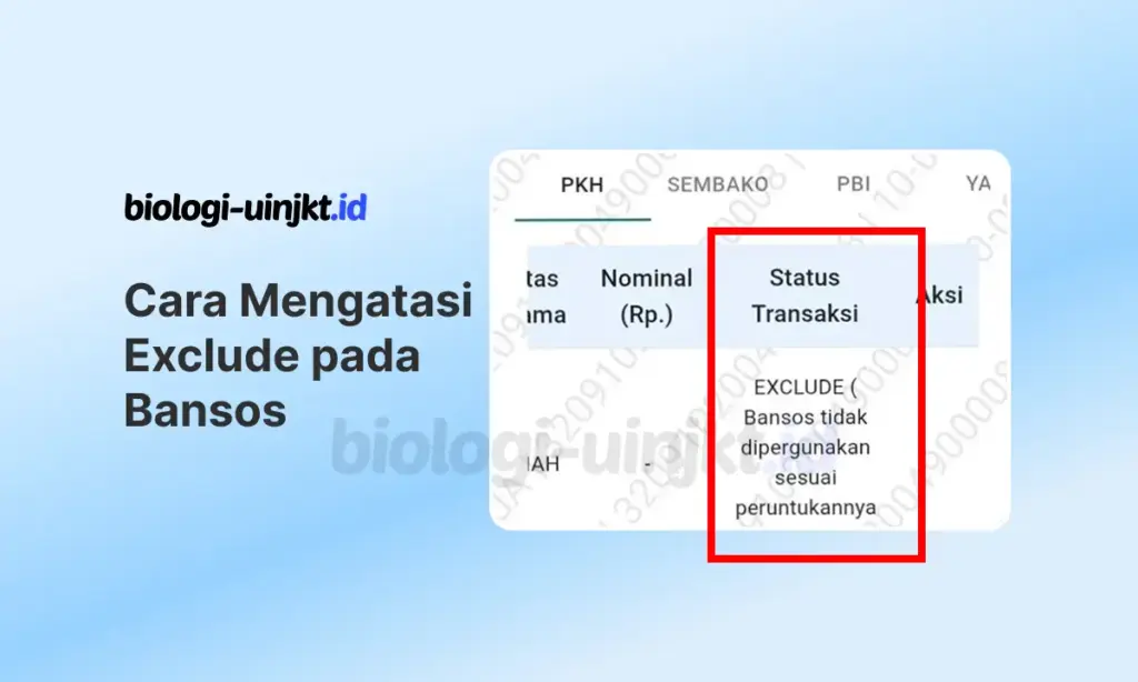 Cara Mengatasi Exclude pada Bansos