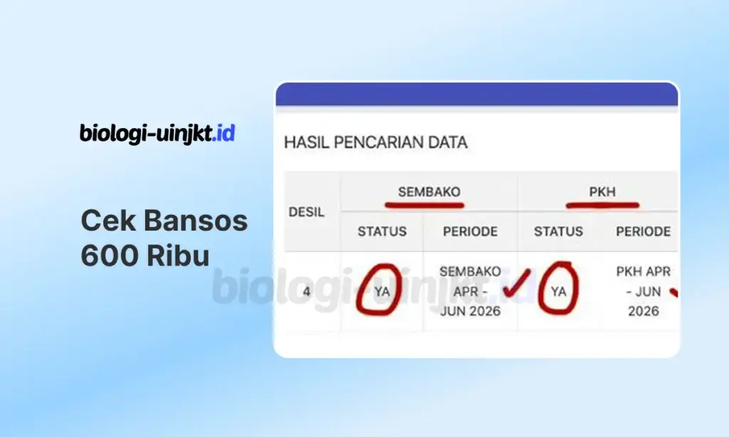 Cek Bansos 600 Ribu