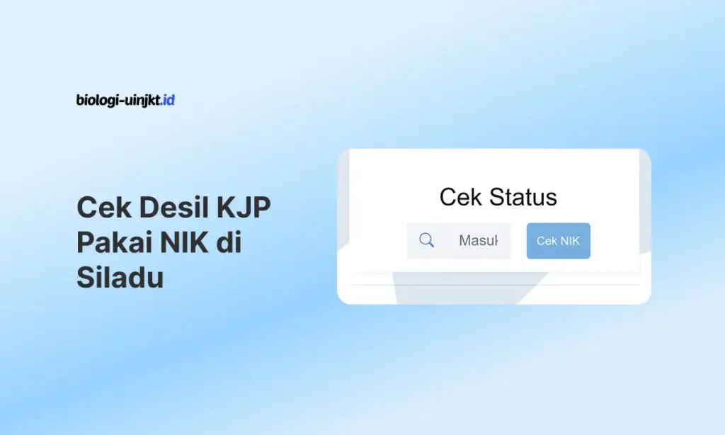 Cek Desil KJP Pakai NIK di Siladu