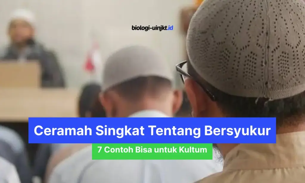 Ceramah Singkat Tentang Bersyukur