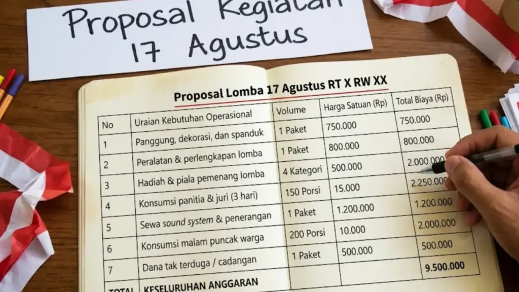 Contoh Proposal Lomba 17 Agustus dan Format
