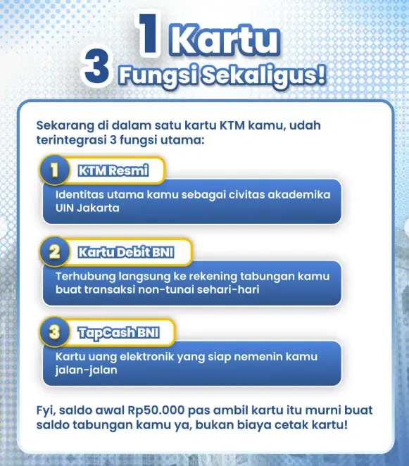 Fungsi KTM Mahasiswa UIN Jakarta