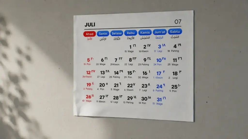 Hari Besar di Bulan Juli