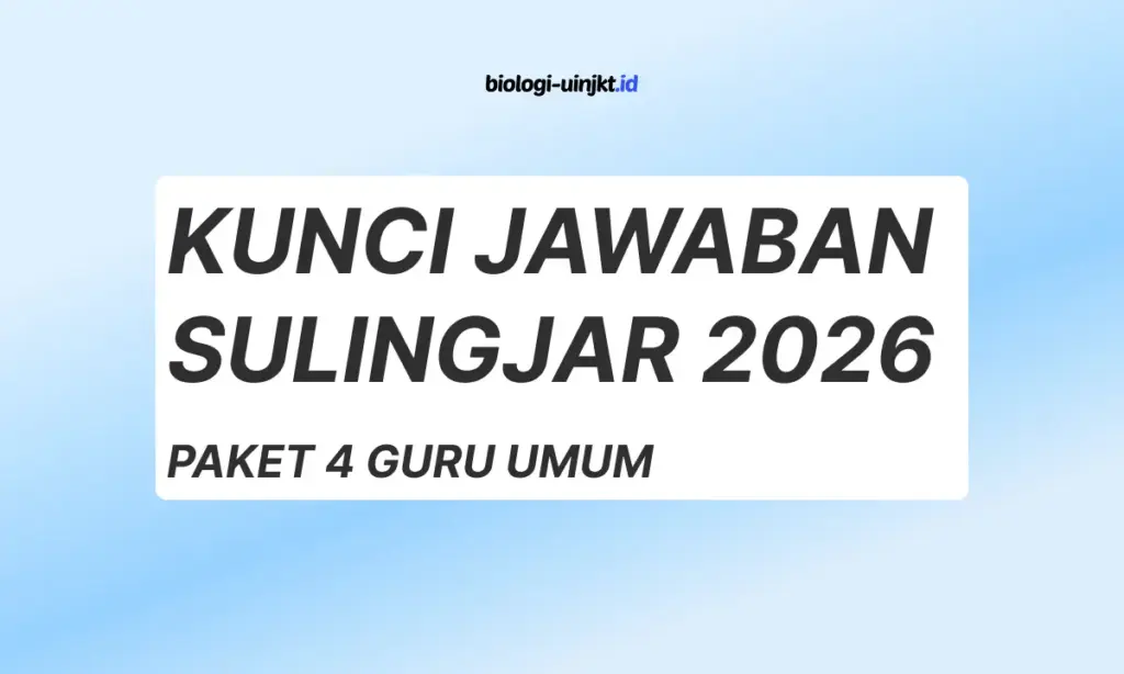 KUNCI JAWABAN SULINGJAR 2026 PAKET 4