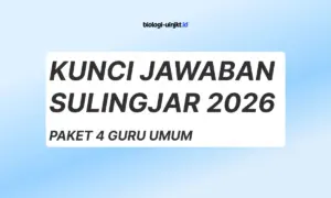 Soal dan Kunci Jawaban Sulingjar 2026 Paket 4 Guru Umum