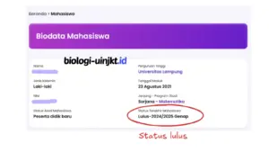 Keterangan Status Mahasiswa lulus di PDDikti