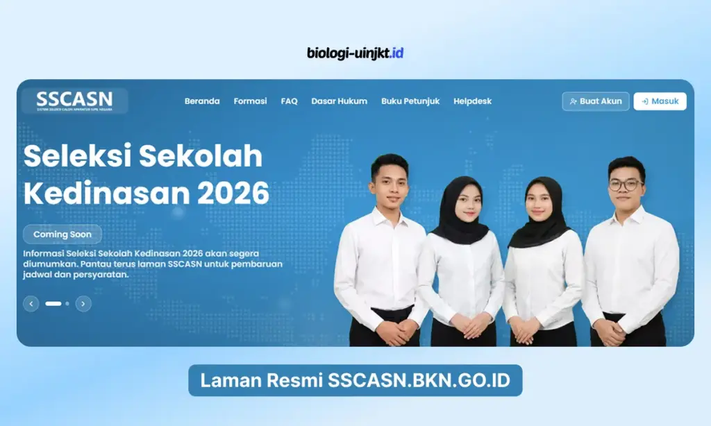 Laman Resmi SSCASN.BKN.GO.ID coming soon sekolah kedinasan