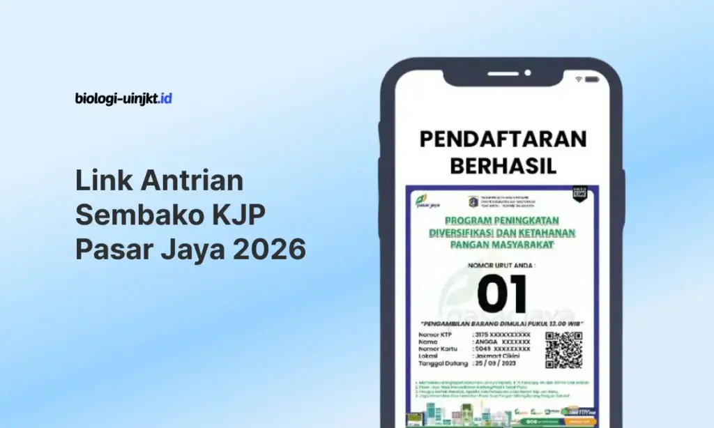 Link Antrian Sembako KJP Pasar Jaya 2026