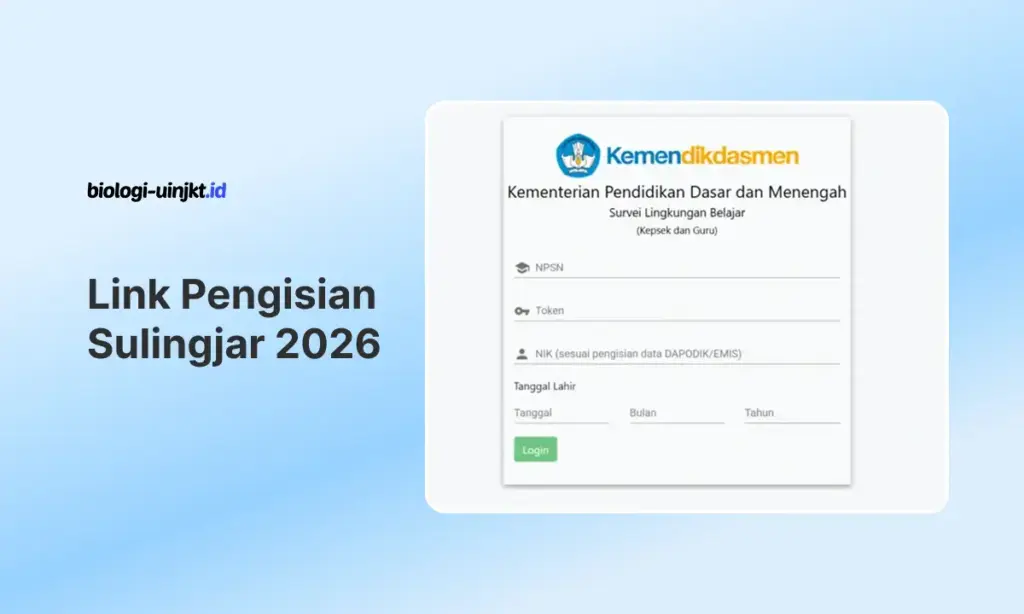 Link Pengisian Sulingjar 2026