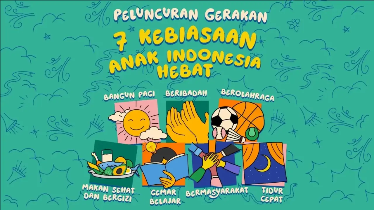 Lirik Lagu 7 Kebiasaan Anak Indonesia Hebat