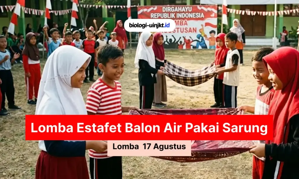 Lomba Estafet Balon Air Pakai Sarung