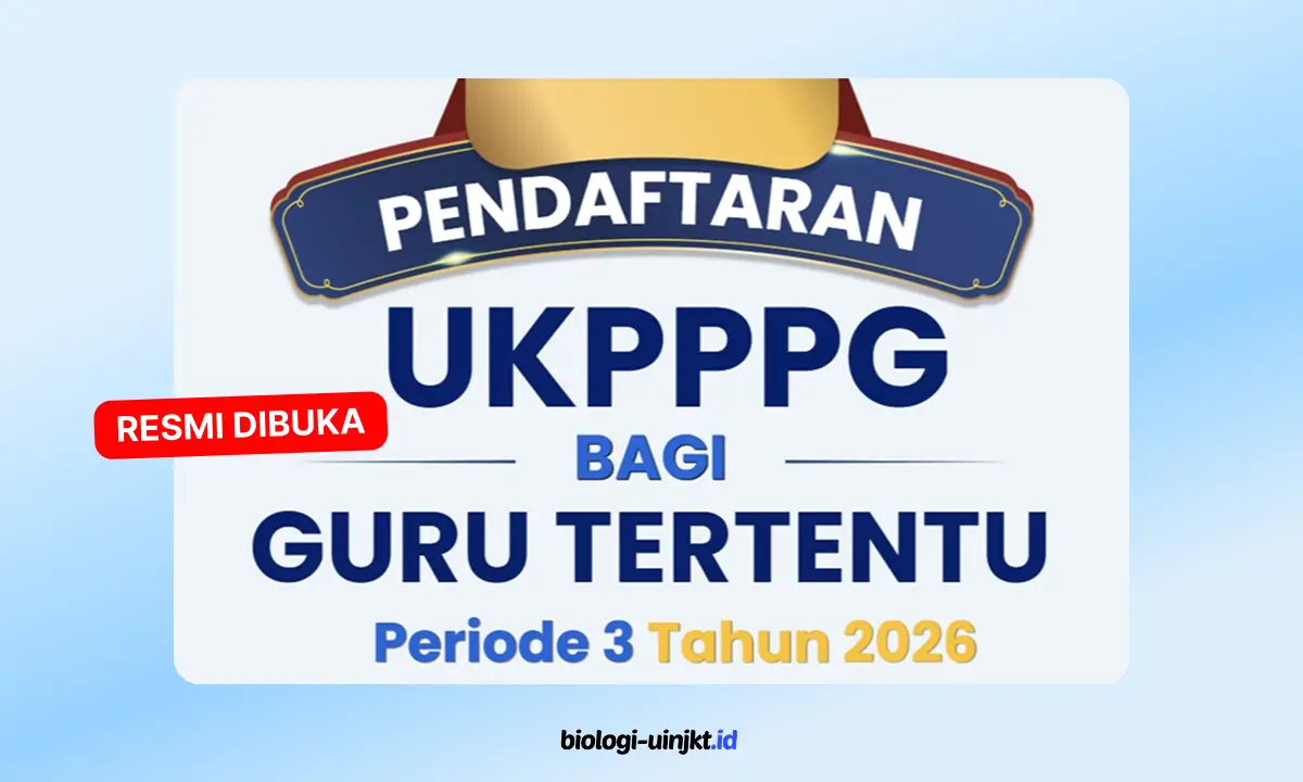 Pendaftaran UKPPPG bagi Guru Tertentu Periode 3 Tahun 2026