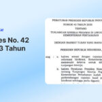 Peraturan Presiden (Perpres) Nomor 42 dan 43 Tahun 2026 Tentang Tukin Kemenhan