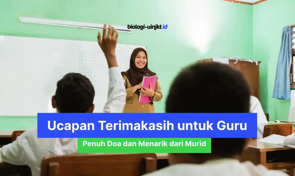 Ucapan Terimakasih untuk Guru