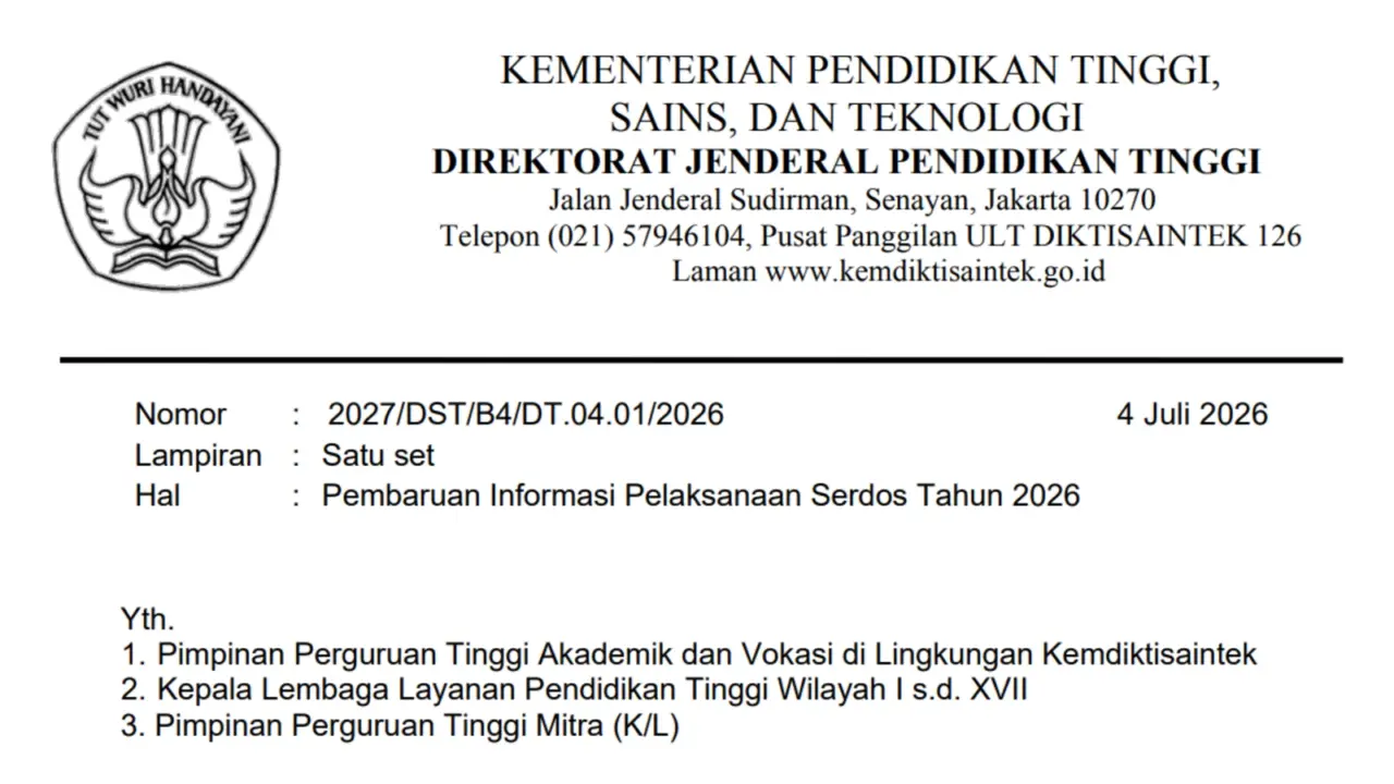 Update Terbaru Jadwal Serdos 2026 untuk Gelombang 0 dan Gelombang 1
