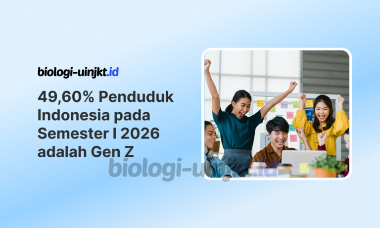 Gen Z Dominasi Penduduk Indonesia pada Semester I 2026, Capai 49,60%