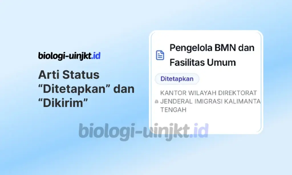 Arti Status “Ditetapkan” dan “Dikirim”