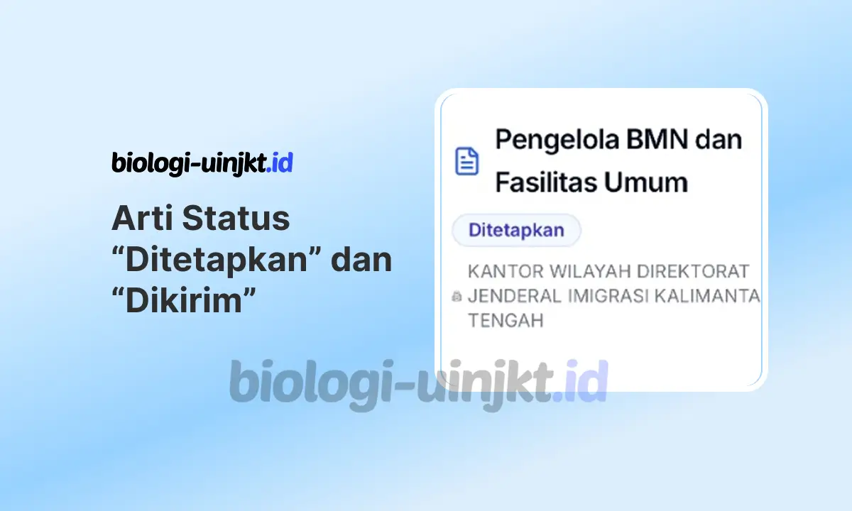 Arti Status “Ditetapkan” dan “Dikirim”