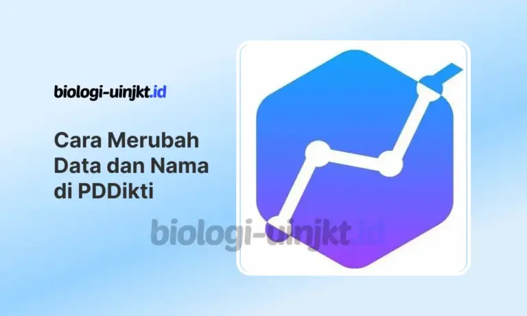 Cara Merubah Data dan Nama di PDDikti