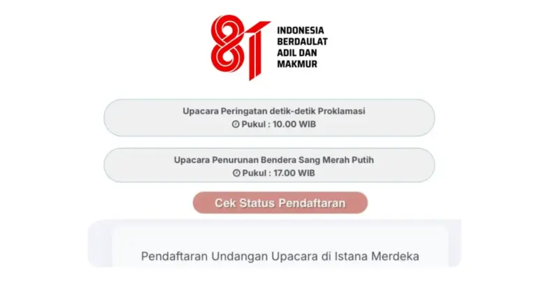 Cara War Tiket Upacara 17 Agustus 2026 di pandang.istanapresiden.go.id