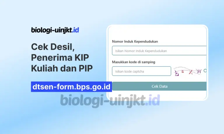 Link dtsen-form.bps.go.id untuk Cek Desil, Penerima PIP dan KIP Kuliah 2026