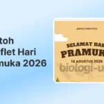 Contoh Pamflet Hari Pramuka 2026 Sesuai Tema