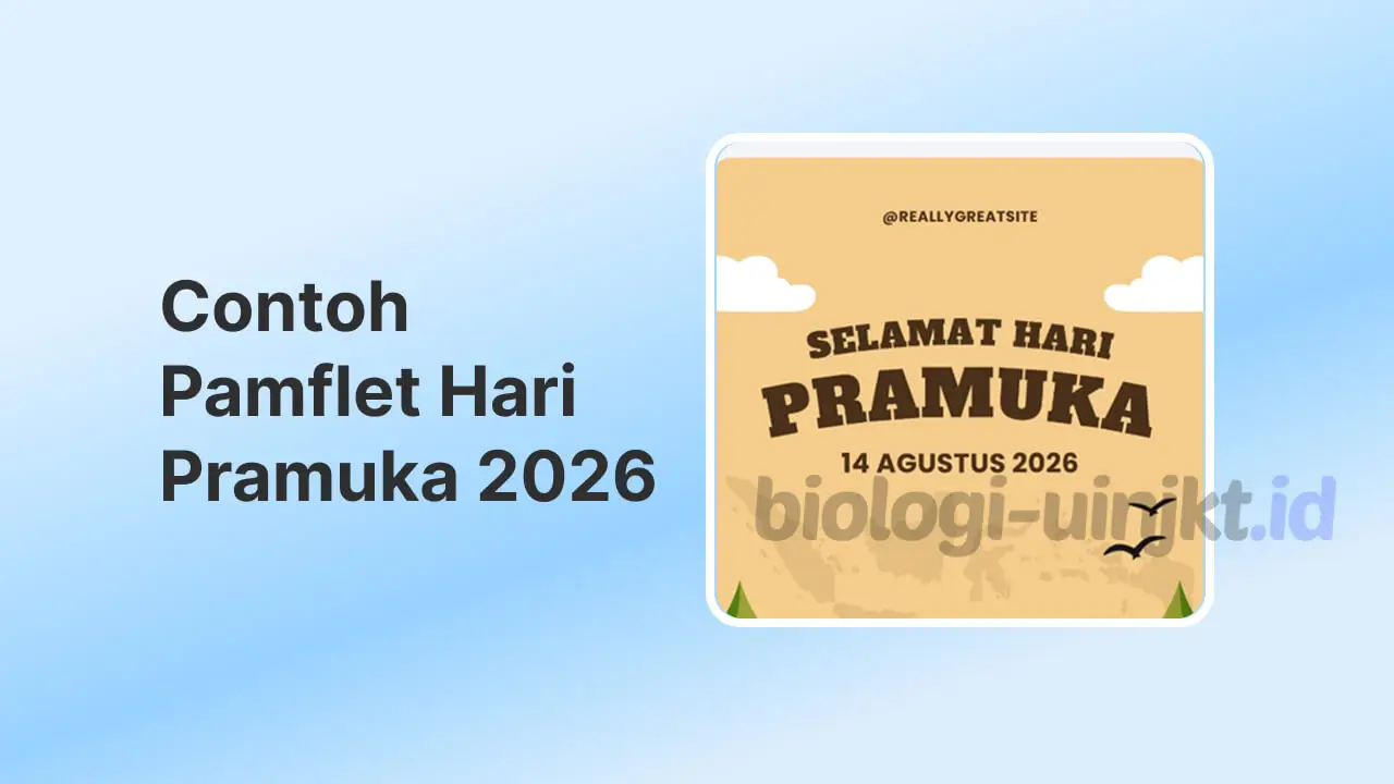 Contoh Pamflet Hari Pramuka 2026