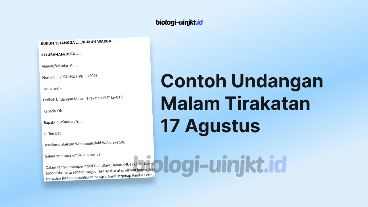 Contoh Undangan Malam Tirakatan 17 Agustus (1)