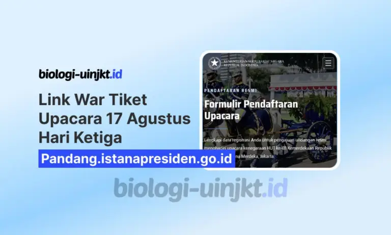 Link Pandang.istanapresiden.go.id War Tiket Upacara 17 Agustus Hari Ketiga
