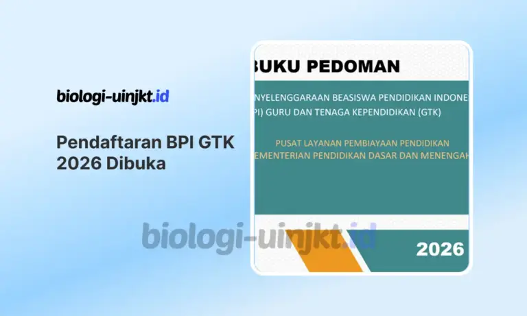 Pendaftaran BPI GTK 2026: Beasiswa Kemendikdasmen untuk Guru dan Calon Guru