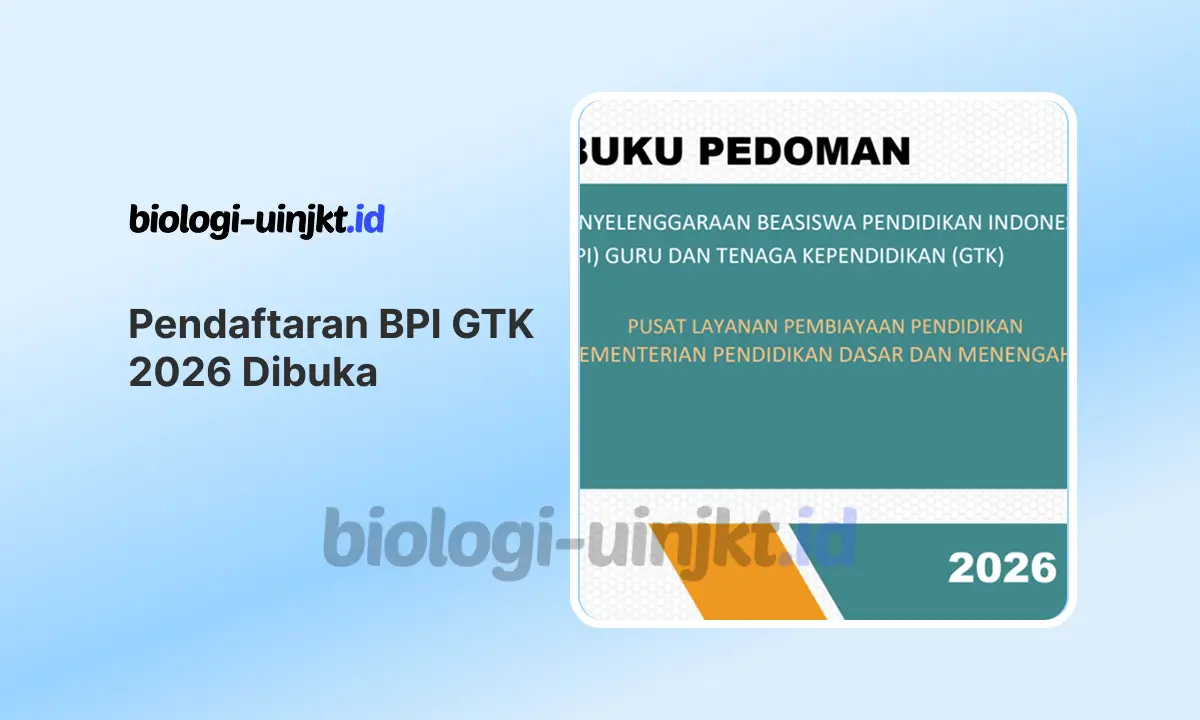 Pendaftaran BPI GTK 2026