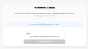 Baru Dibuka, Kuota Tiket Upacara HUT ke-81 RI di pandang.istanapresiden.go.id Ludes Habis