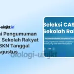 Pengumuman PPPK Sekolah Rakyat CAT BKN Resmi Tanggal 4-5 Agustus 2026