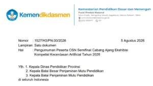 Download Pengumuman Peserta OSN Semifinal Cabang Ajang Ekshibisi Kompetisi Kecerdasan Artificial (EKKA) Tahun 2026
