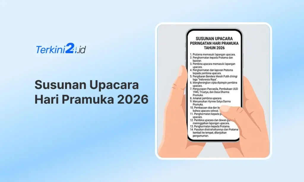 Susunan Upacara Hari Pramuka 2026
