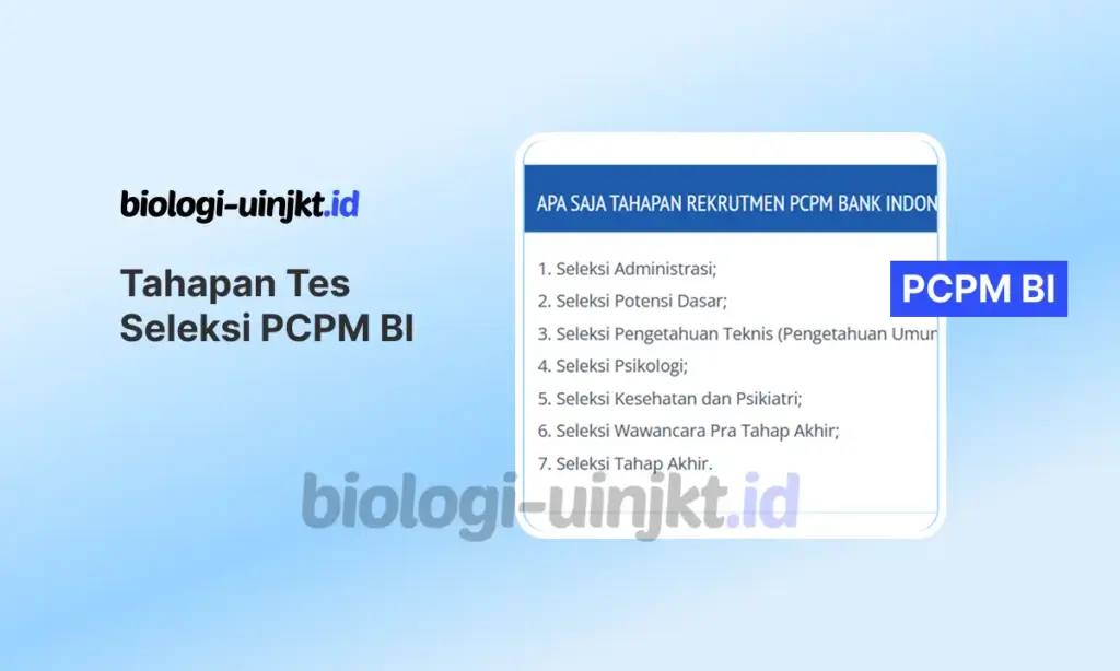 Tahapan Tes Seleksi PCPM BI