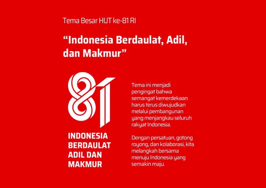 Tema Besar HUT ke-81 RI