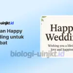 Ucapan Happy Wedding untuk Sahabat: 90 Ide Contoh Penuh Doa