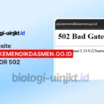 Web pip.kemendikdasmen.go.id Error 502 Hari Ini, Ada Apa?